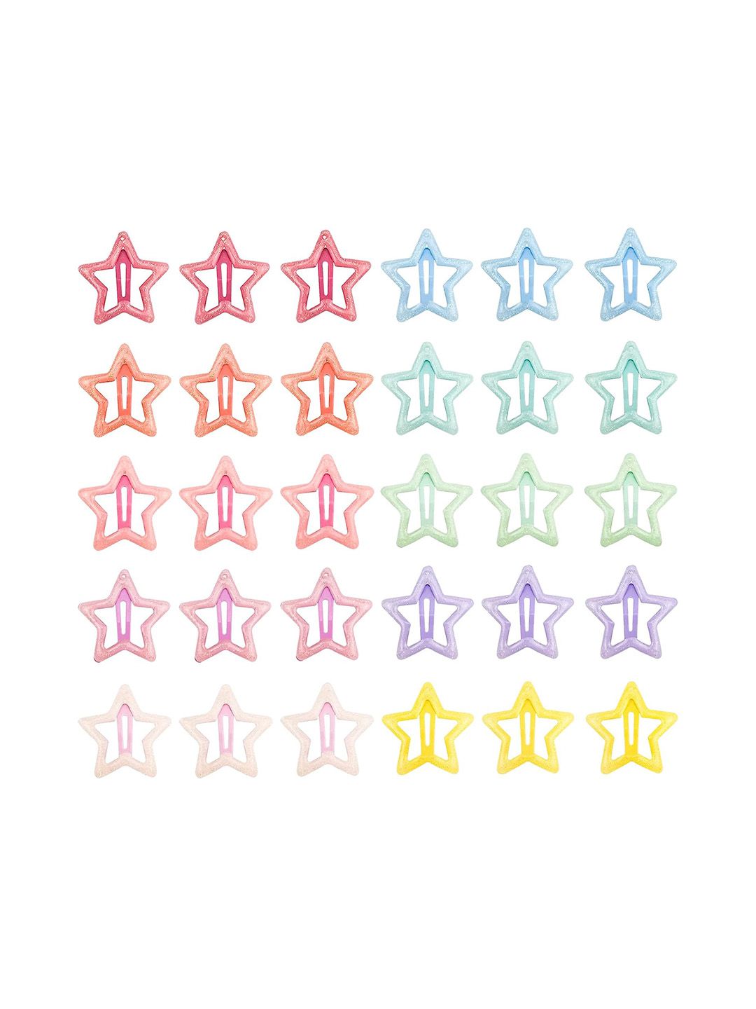 LYTIX Girls Set Of 12 Assorted Non Slip Tic Tac Hair Clip-image-35