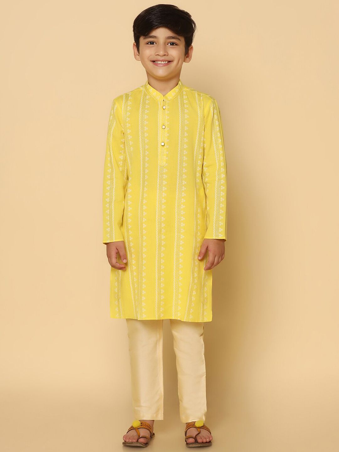 KISAH Boys Printed Regular Kurta With Pyjamas-picture-41
