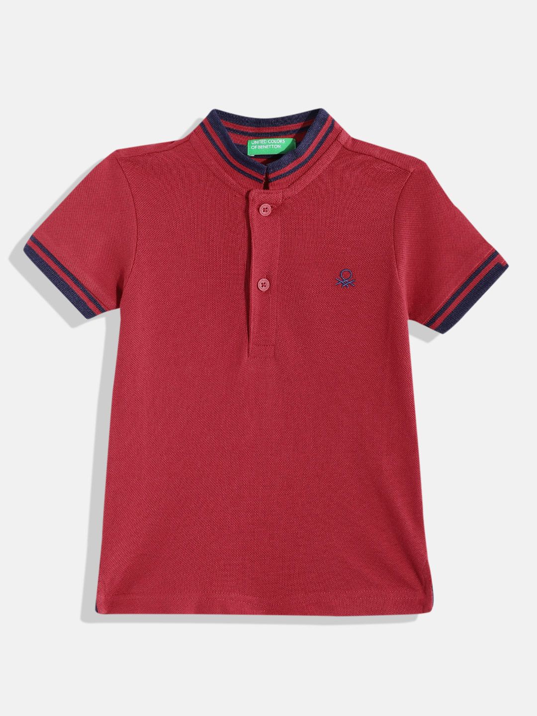 United Colors of Benetton Boys Polo Collar Pure Cotton T-shirt
