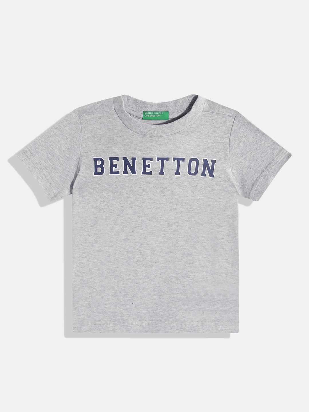 United Colors of Benetton Boys Pure Cotton Brand Logo Printed T-shirt-picture-17