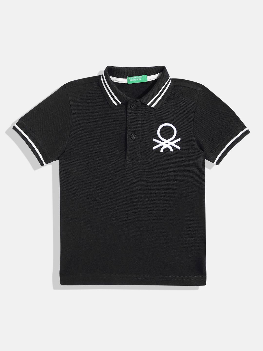 United Colors of Benetton Boys Cotton Brand Logo Polo Collar T-shirt-picture-36