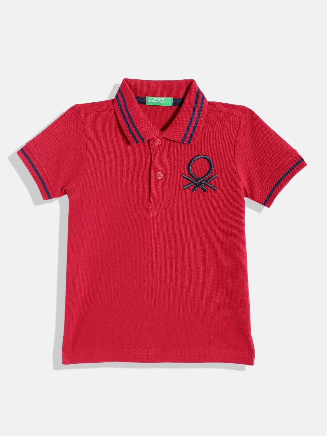 United Colors of Benetton Boys Polo Collar Pure Cotton T-shirt-picture-27