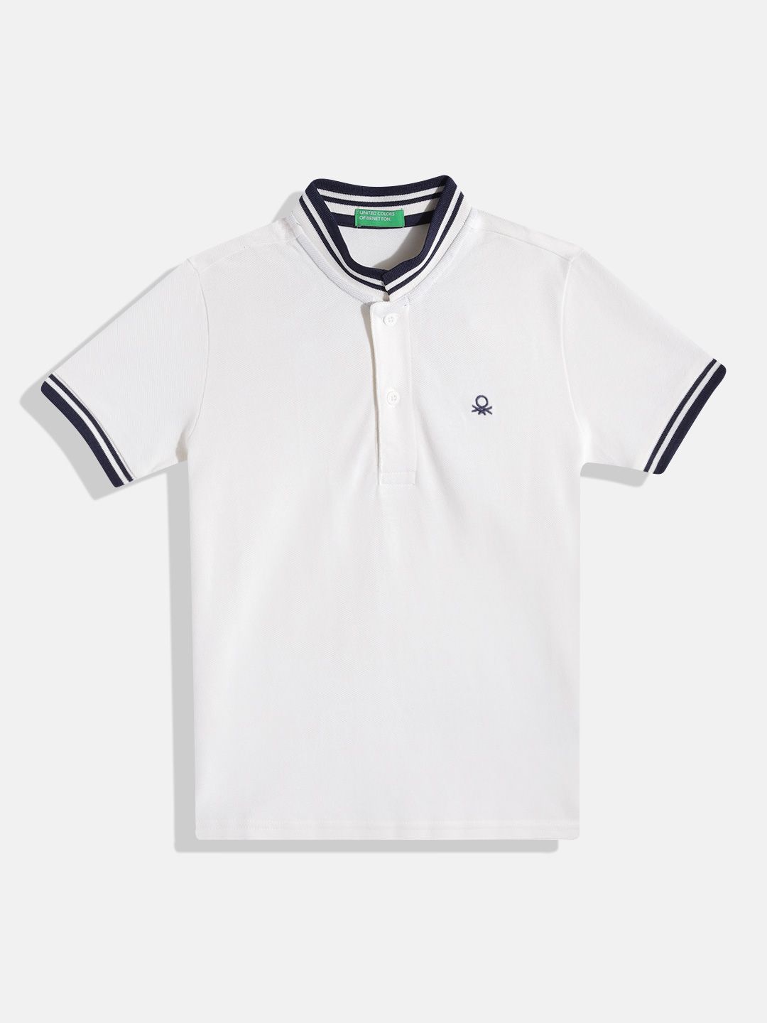 United Colors of Benetton Boys Pure Cotton Mandarin Collar T-shirt-picture-17