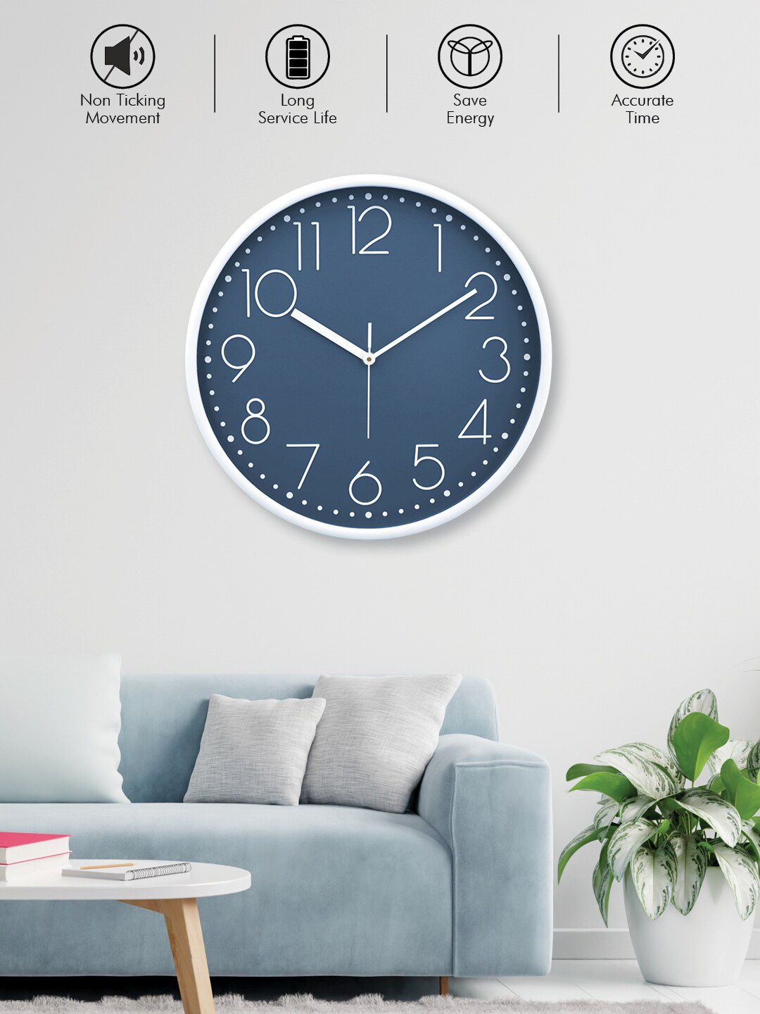 RANDOM Purple Contemporary Wall Clock-image-25