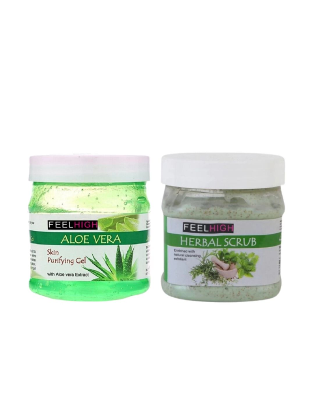 FEELHIGH Aloe vera Gel & Herbal Scrub 500g each-picture-42