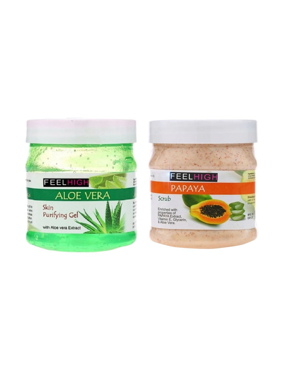FEELHIGH Aloe vera Gel & Papaya Scrub 500g each-picture-52