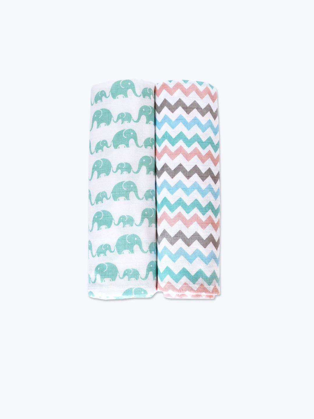 Masilo Kids Set Of 2 Printed Pure Bamboo Cotton Muslin Swaddle-picture-15
