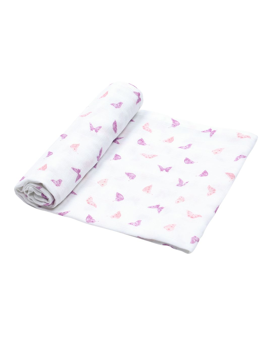 Masilo Girls Butterfly Print Pure Bamboo Cotton Muslin Swaddle-picture-40