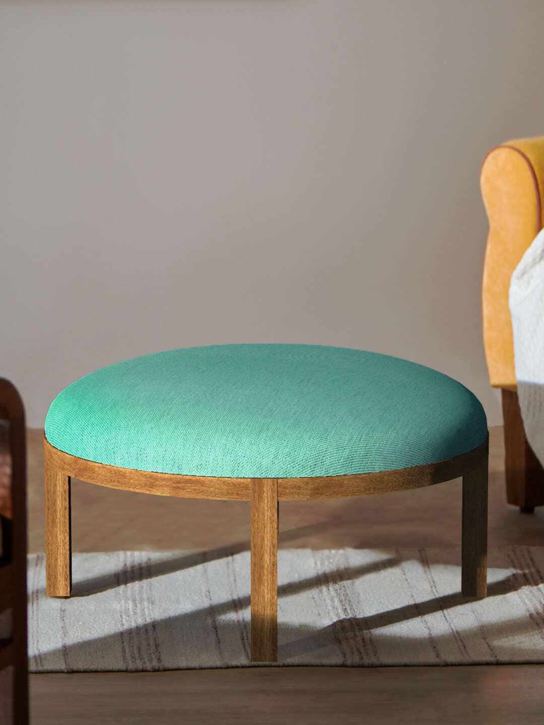 Chumbak Turquoise Blue Bohemian Ottoman-picture-11