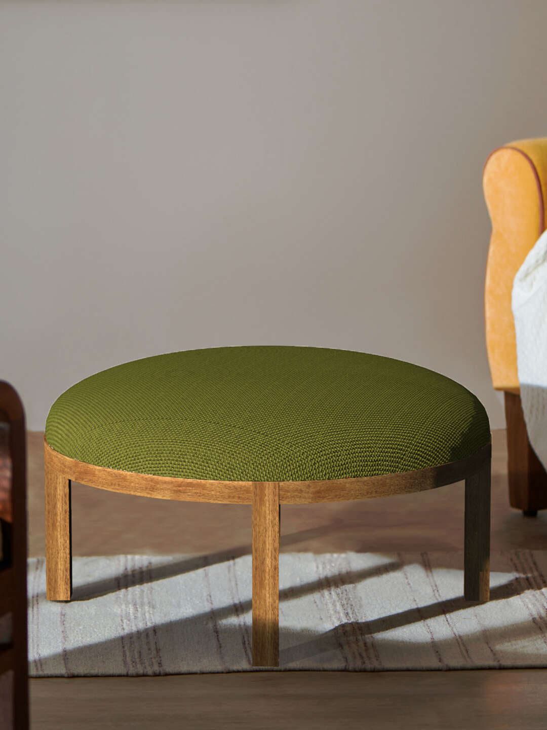 Chumbak Bohemian Olive Green Ottoman-picture-42
