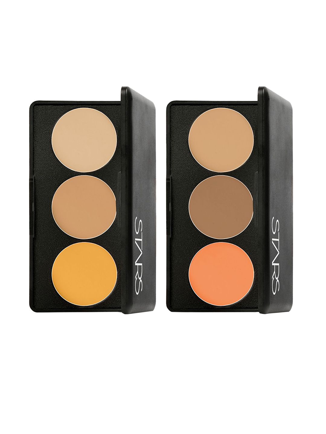 Stars Cosmetics Concealer Palette Matte Finish-Waterproof-No1 & No.2 Face Makeup-15gm each-image-0