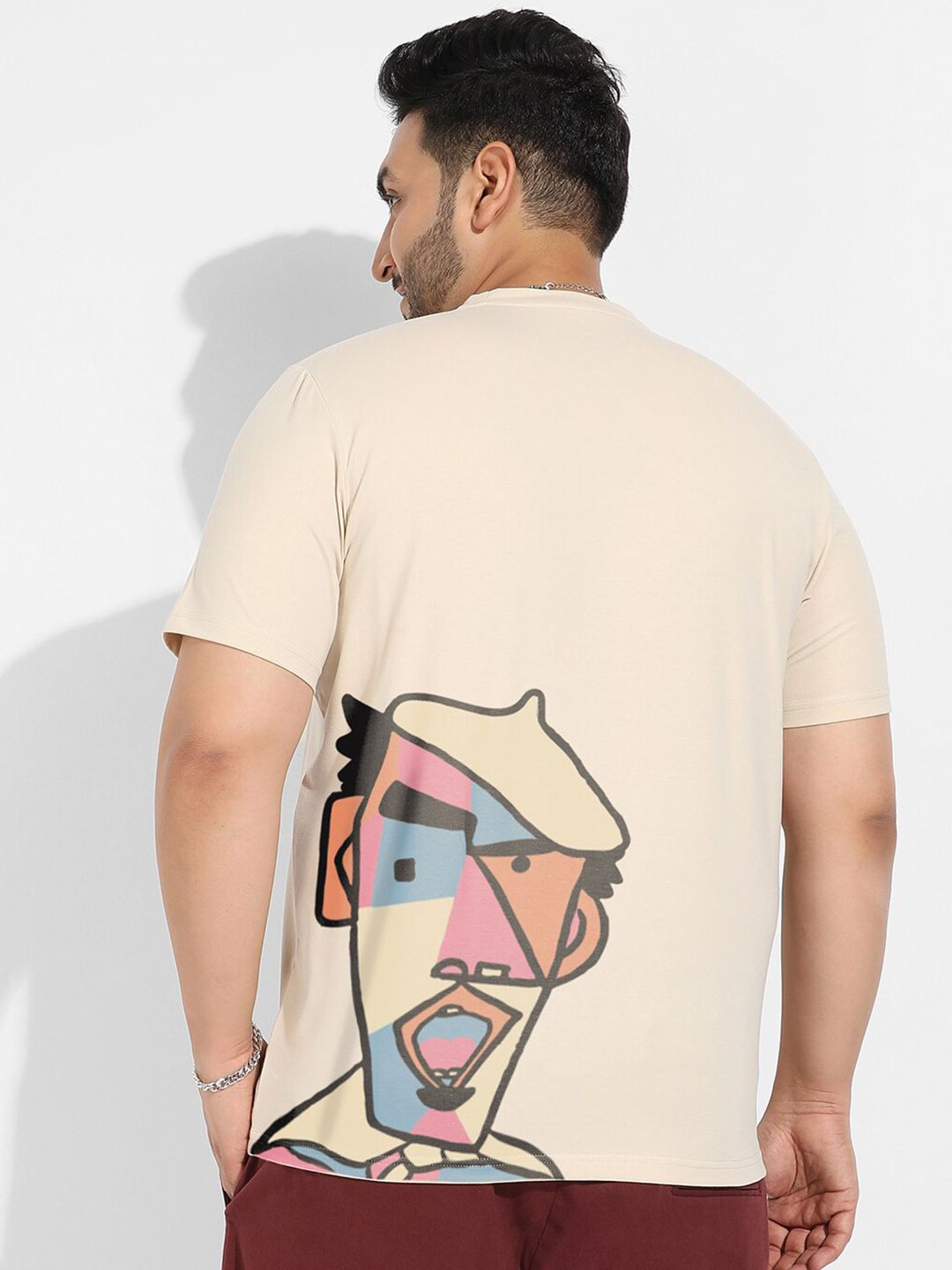 Instafab Plus Plus Size Graphic Printed Cotton T-shirt-picture-17