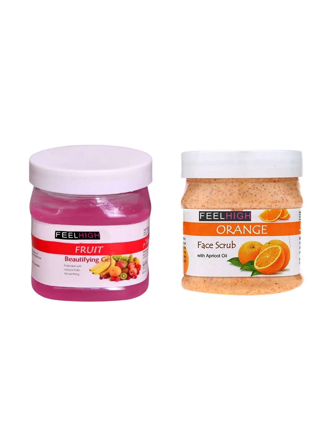 FEELHIGH Face & Body Fruit Gel & Orange Scrub - 500 ml Each-picture-21