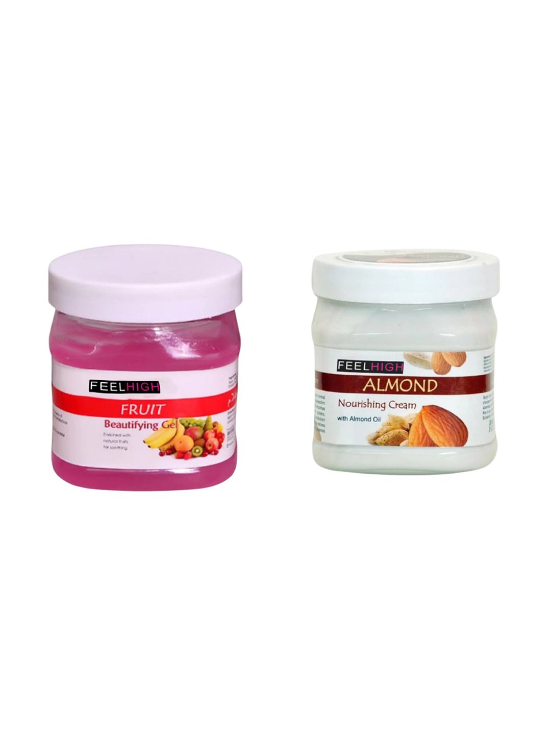 FEELHIGH Face & Body Fruit Gel & Almond Cream - 500 ml Each-image-24