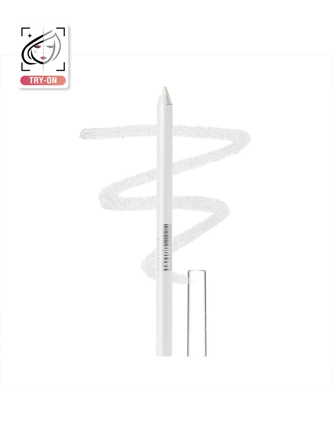 Maybelline New York Tattoo Studio Gel Kajal Color Pencil - Polished White-image-8