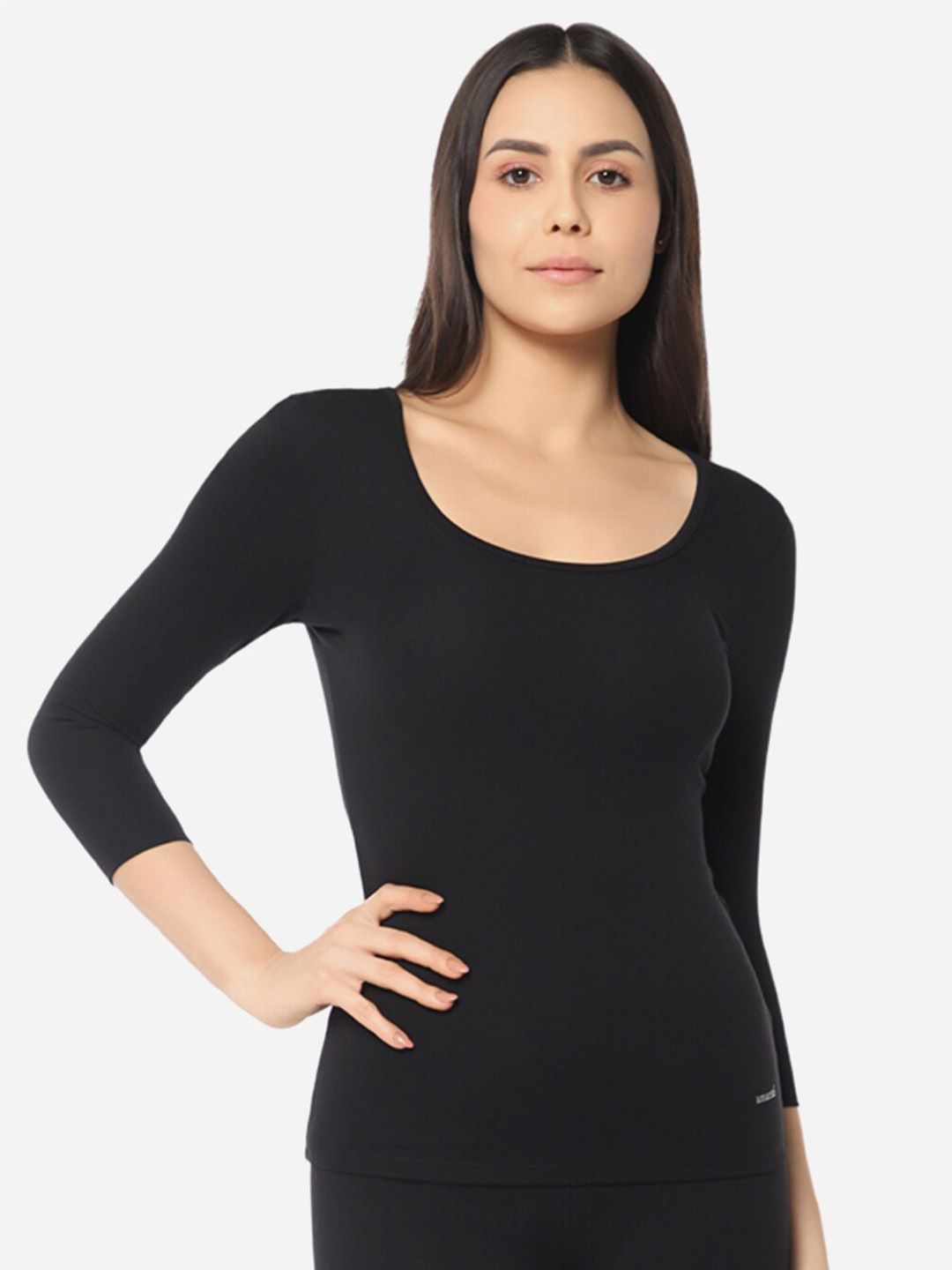 Amante Scoop Neck LuxeHeat Fleece Thermal Top-picture-58