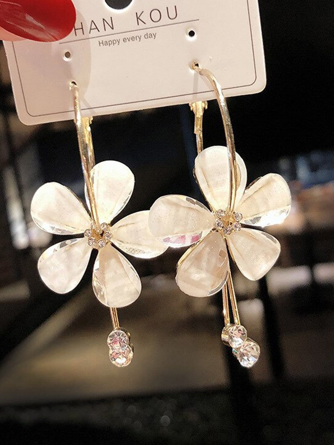 YouBella Golf-Plated Stone-Studded Contemporary Drop Earrings-picture-57