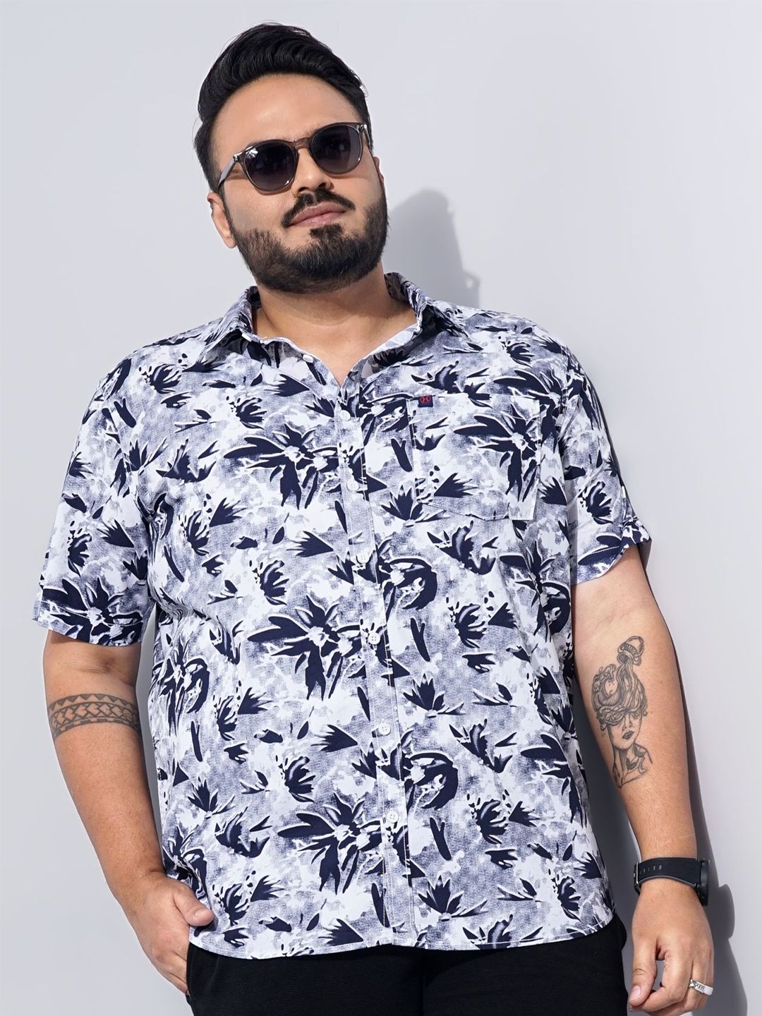 hardsoda by the indian garage co HARDSODA Opaque Abstract Printed Cotton Casual Shirt-picture-23