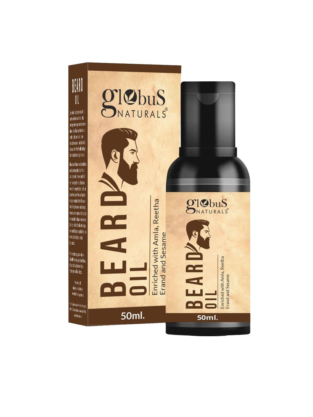Globus naturals Beard Oil Enriched With Amla Reetha Erand & Sesame Oil - 50 ml-image-25