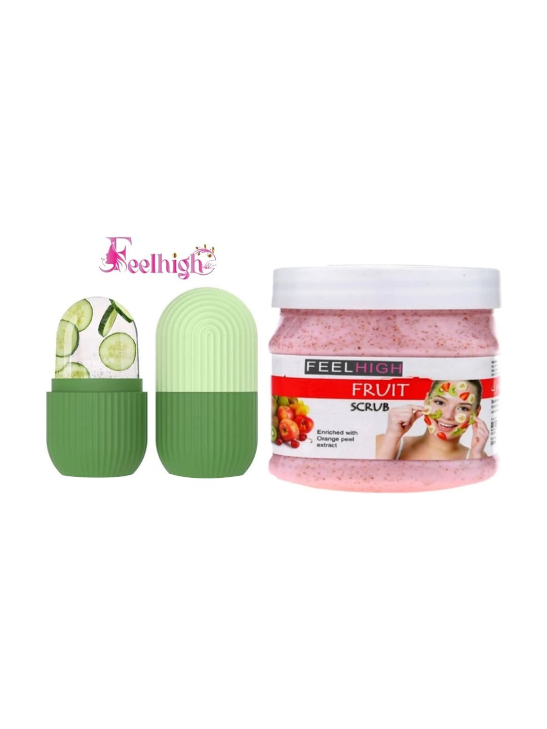 FEELHIGH Ice Roller-10ml With Fruit Scrub Enriched With Strawberry Extract-image-19