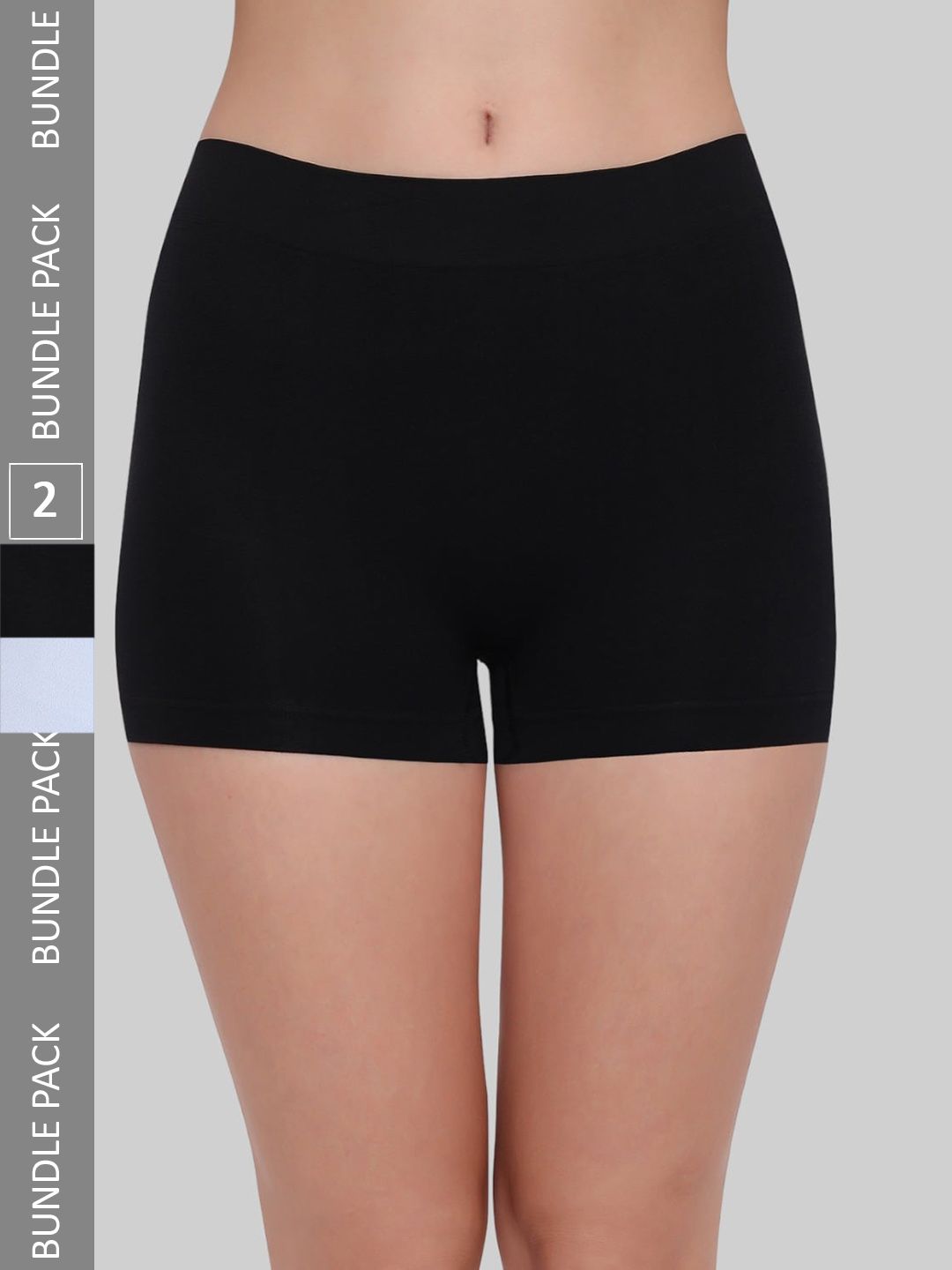 PLUMBURY Pack of 2 Seamless Anti Microbial Boy Shorts Briefs-picture-36