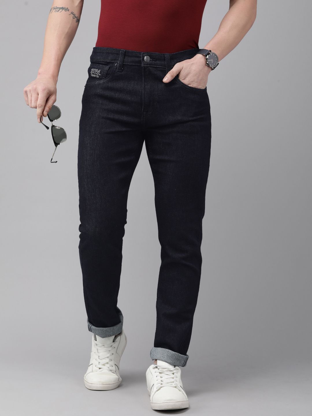U.S. Polo Assn. Denim Co. Men Blue Skinny Fit Stretchable Jeans-picture-58
