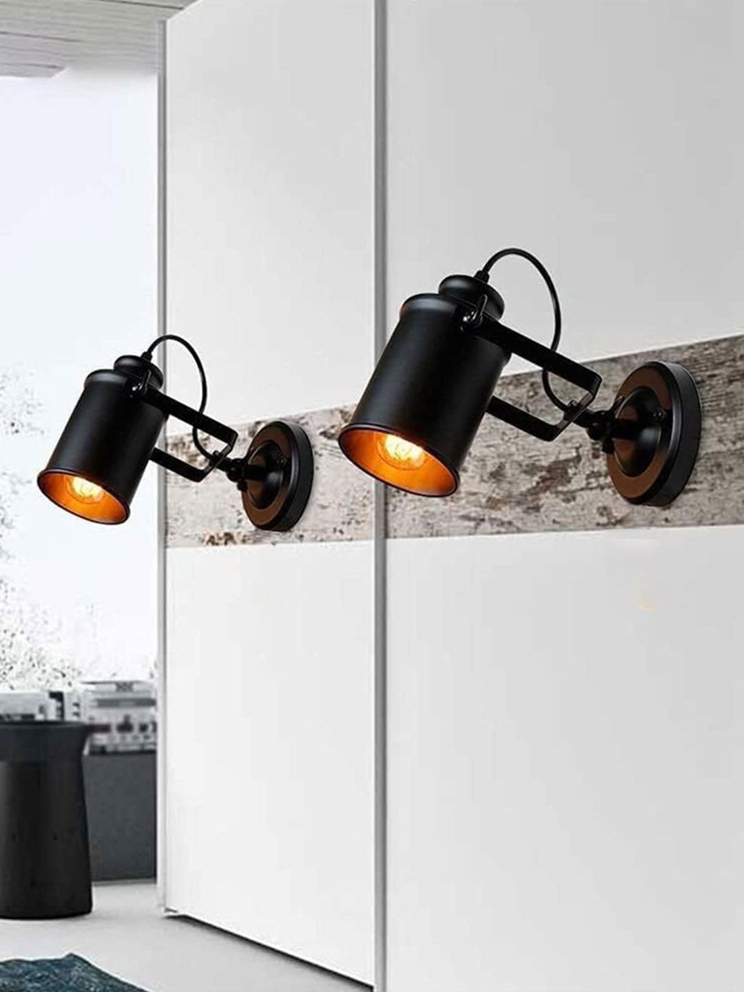 Homesake Black Industrial 1-Light Track Lighting Wall Mounting-image-20