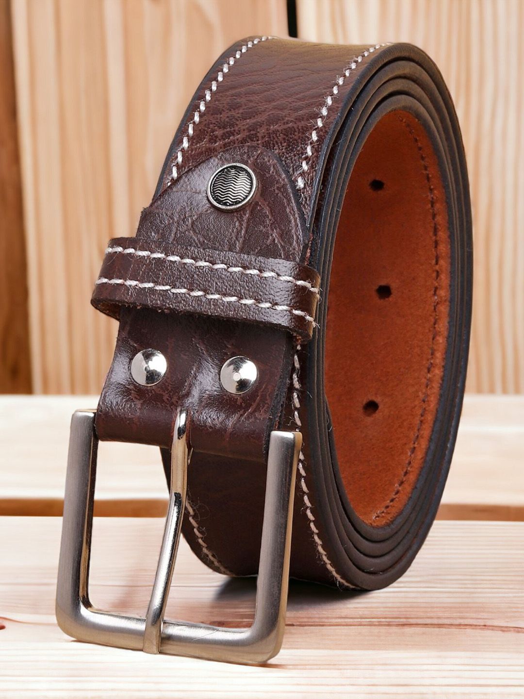 URBAN ALFAMI Men Textured Leather Belt-picture-36