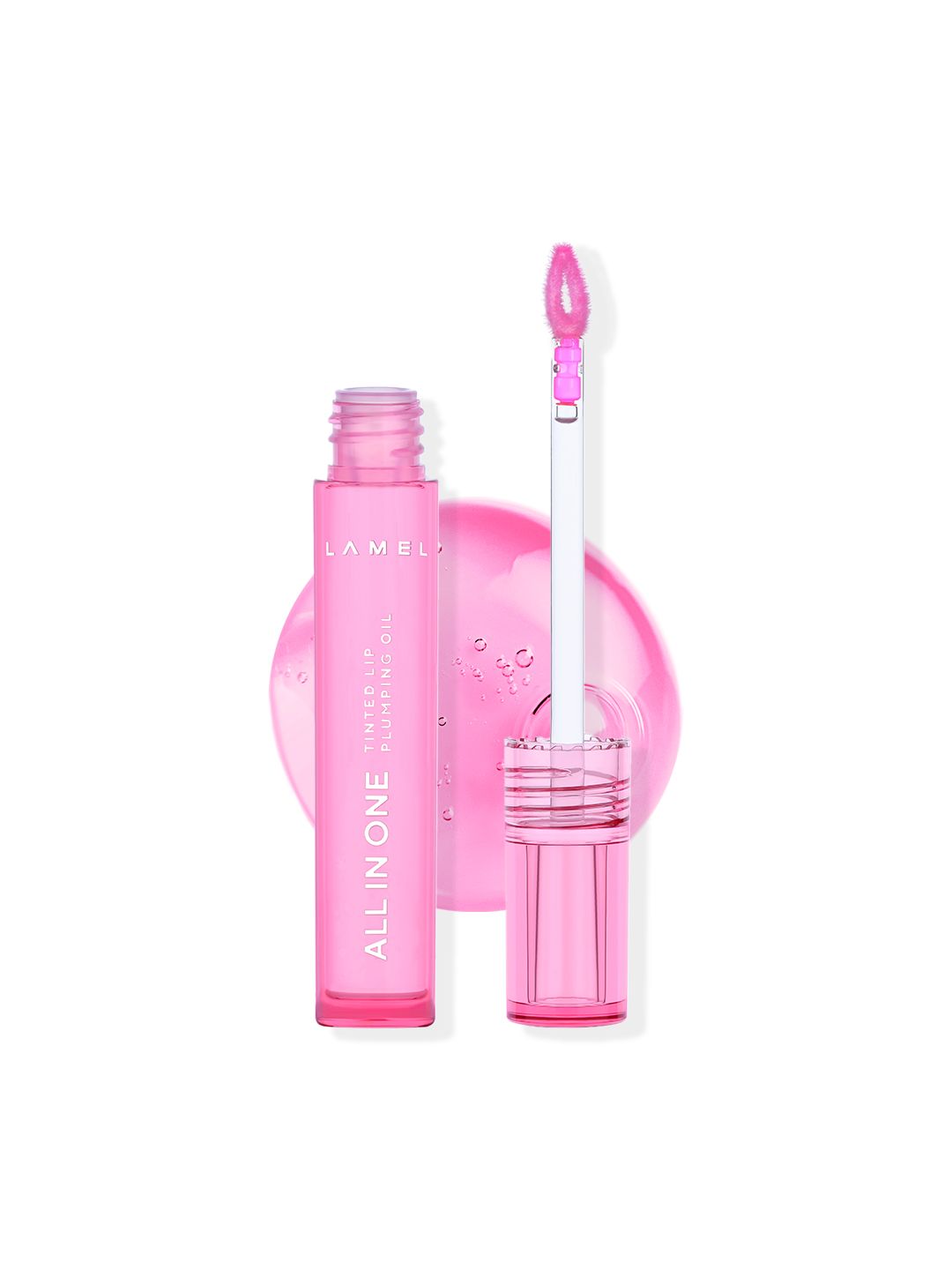 LAMEL Nourishing All In One Tinted Lip Plumping Oil For Dry Lips 3ml - Pink Sparkle 402-picture-12
