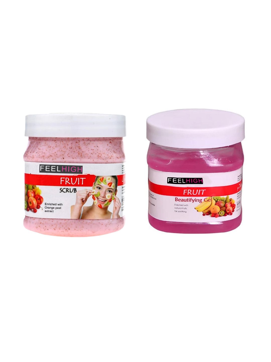 FEELHIGH Set Of 2 Mix Fruit Scrub & Gel 500ml Each-picture-34