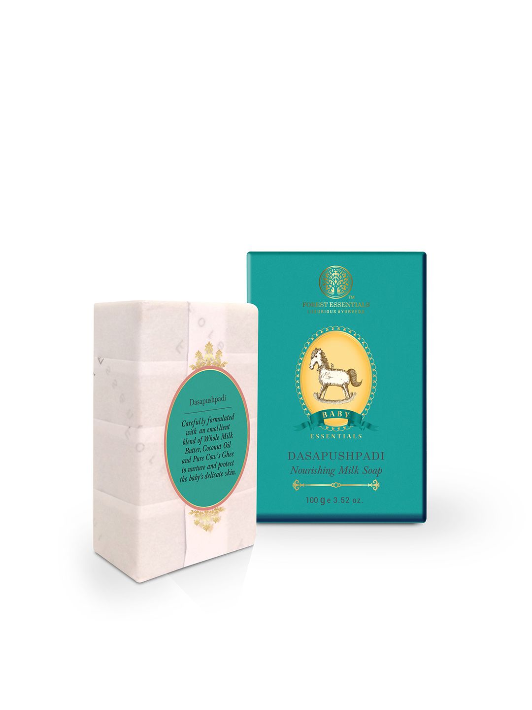 Forest Essentials Baby Essentials Dasapushpadi Nourishing Milk Soap for Soft Skin - 100g-image-45