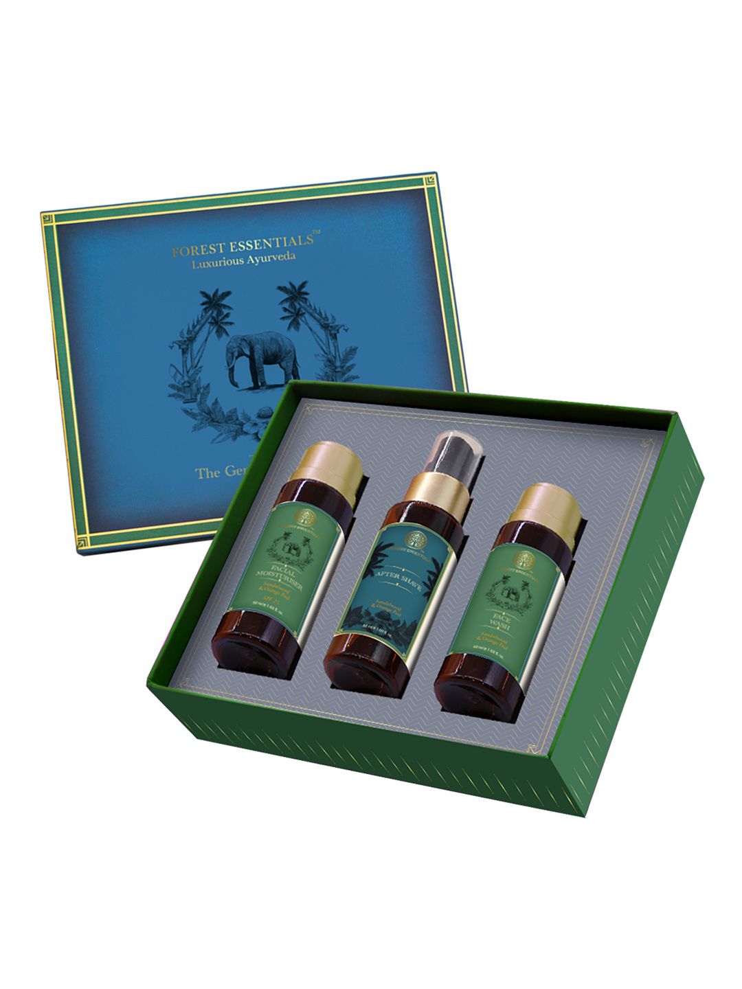 Forest Essentials Men Sandalwood & Orange Gift Set-Face Moisturiser+After Shave+Face Wash-image-15