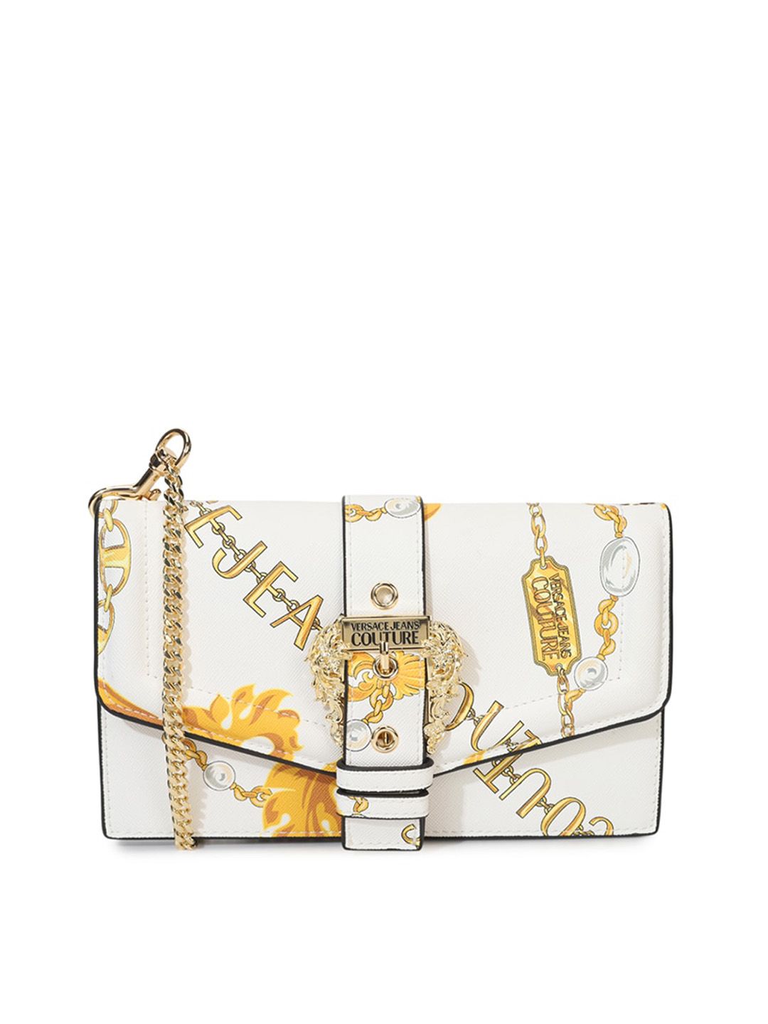 Buy Versace Jeans Couture Versace Jeans Couture Floral Printed Structured  Shoulder Bag at Redfynd