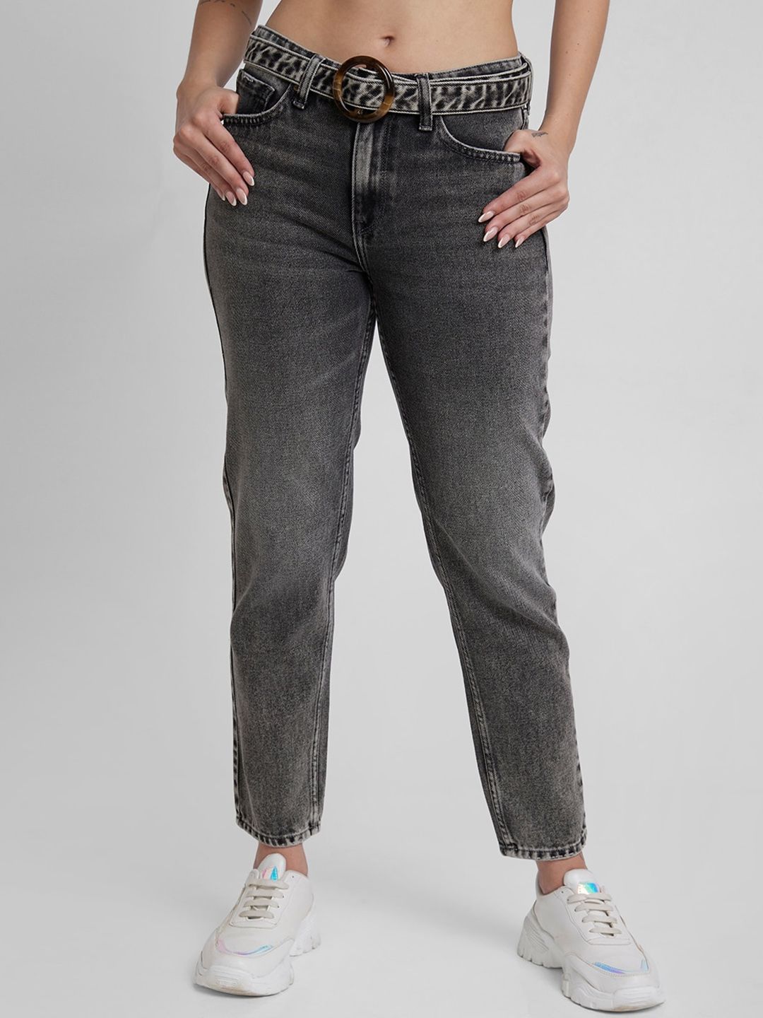 SPYKAR Women Mid-Rise Clean Look Heavy Fade Mom Fit Stretchable Jeans-picture-16