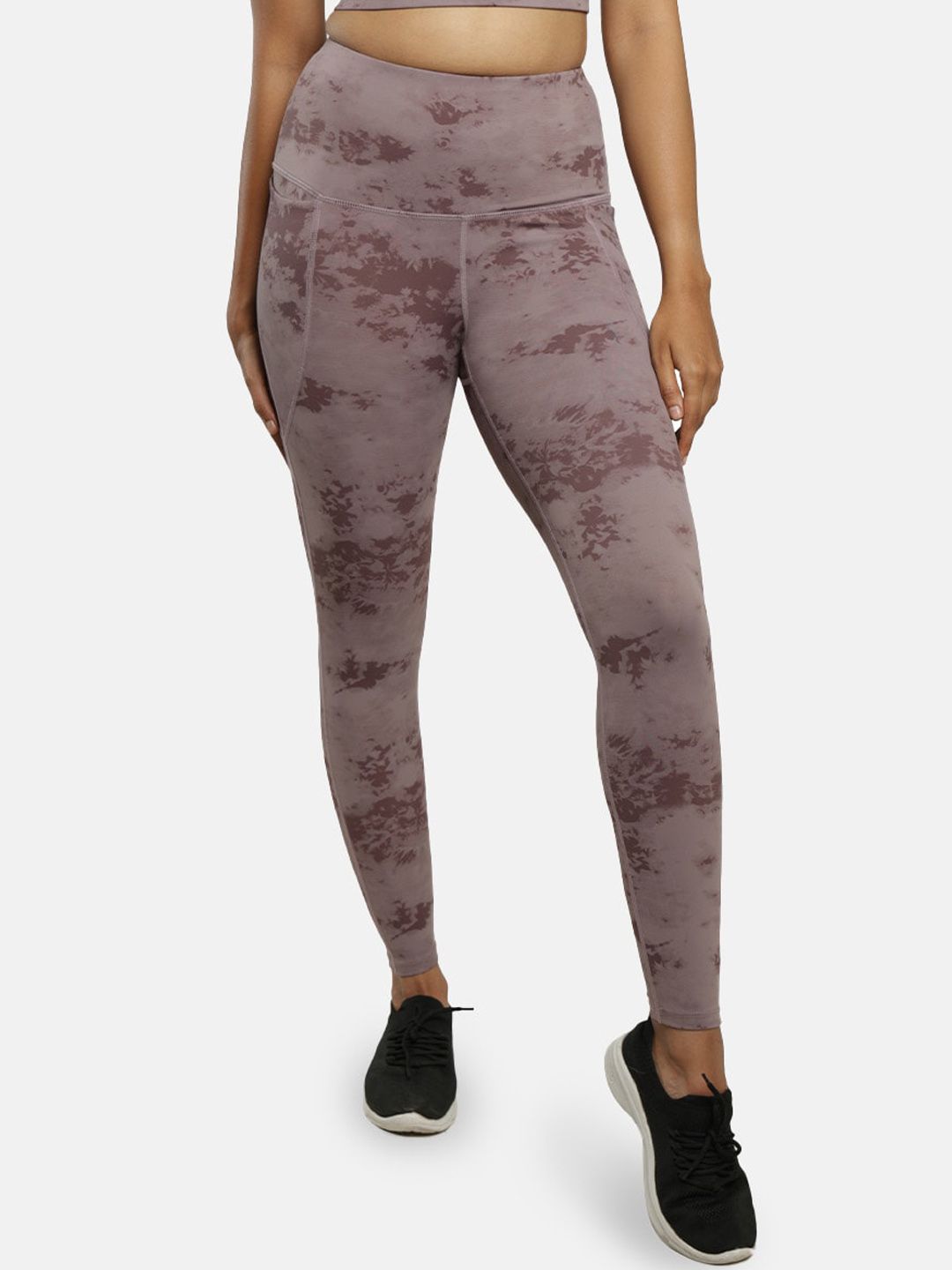 Buy Blissclub Women Lavender Groove-In Cotton Leggings with Adjustable  Inner Drawcord and Side Pockets online