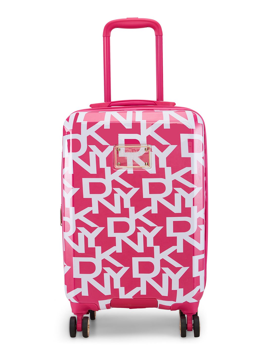DKNY Deco Signature Printed Hard-Sided Cabin Trolley Bag- 50.8cm-picture-31