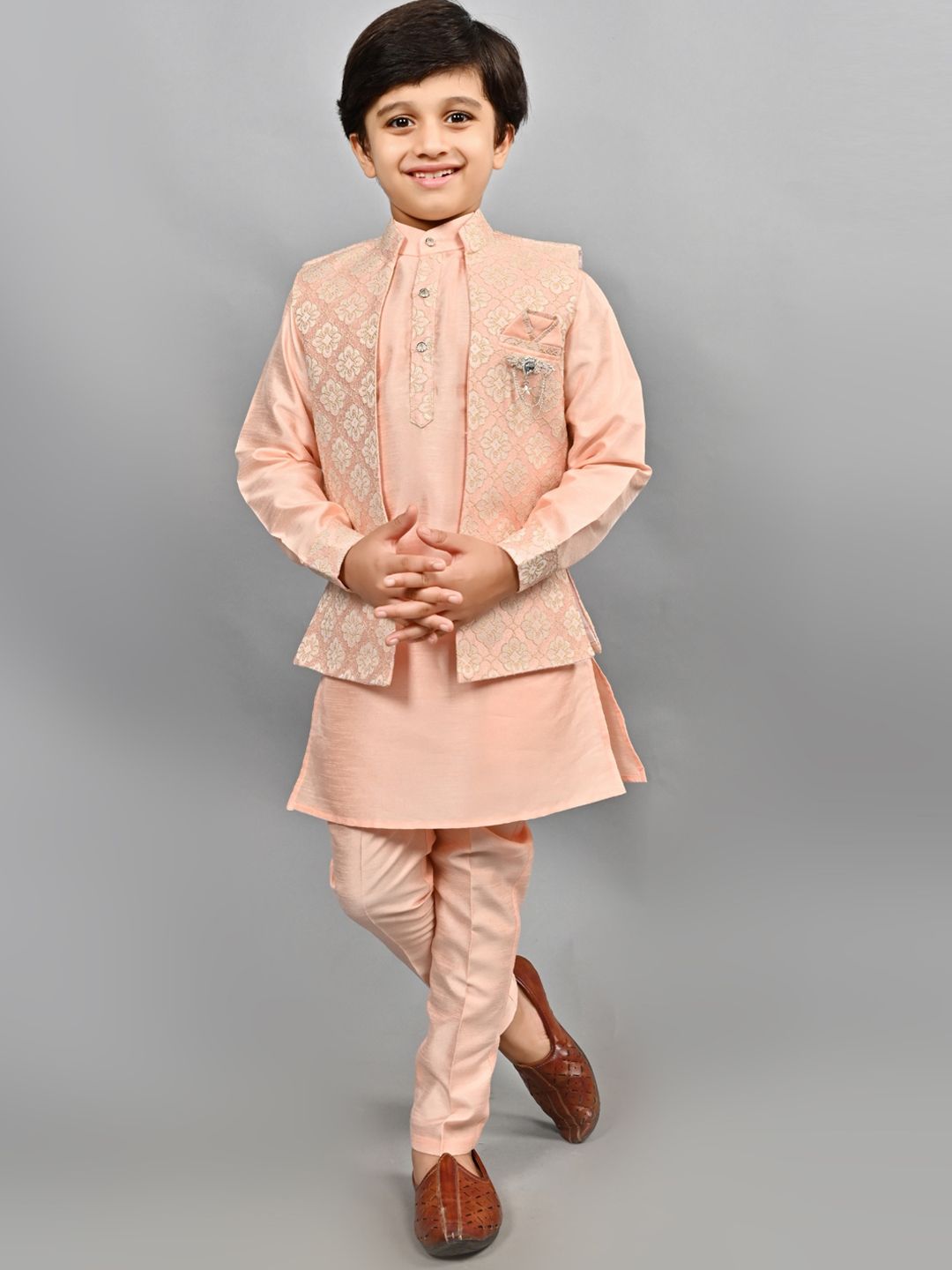 ahhaaaa Boys Traditional Party Wear Bollywood Style Indo-Western Sherwani-picture-41