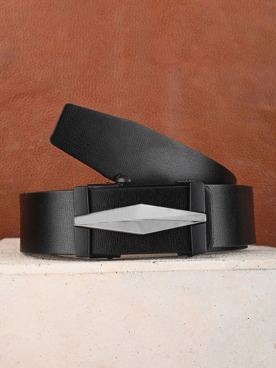 BuckleUp Men Textured Leather Slim Belt-picture-46