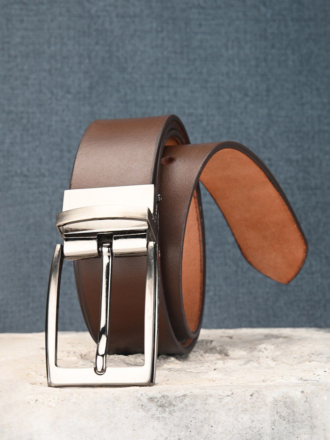 BuckleUp Men Textured Leather Slim Belt-picture-47