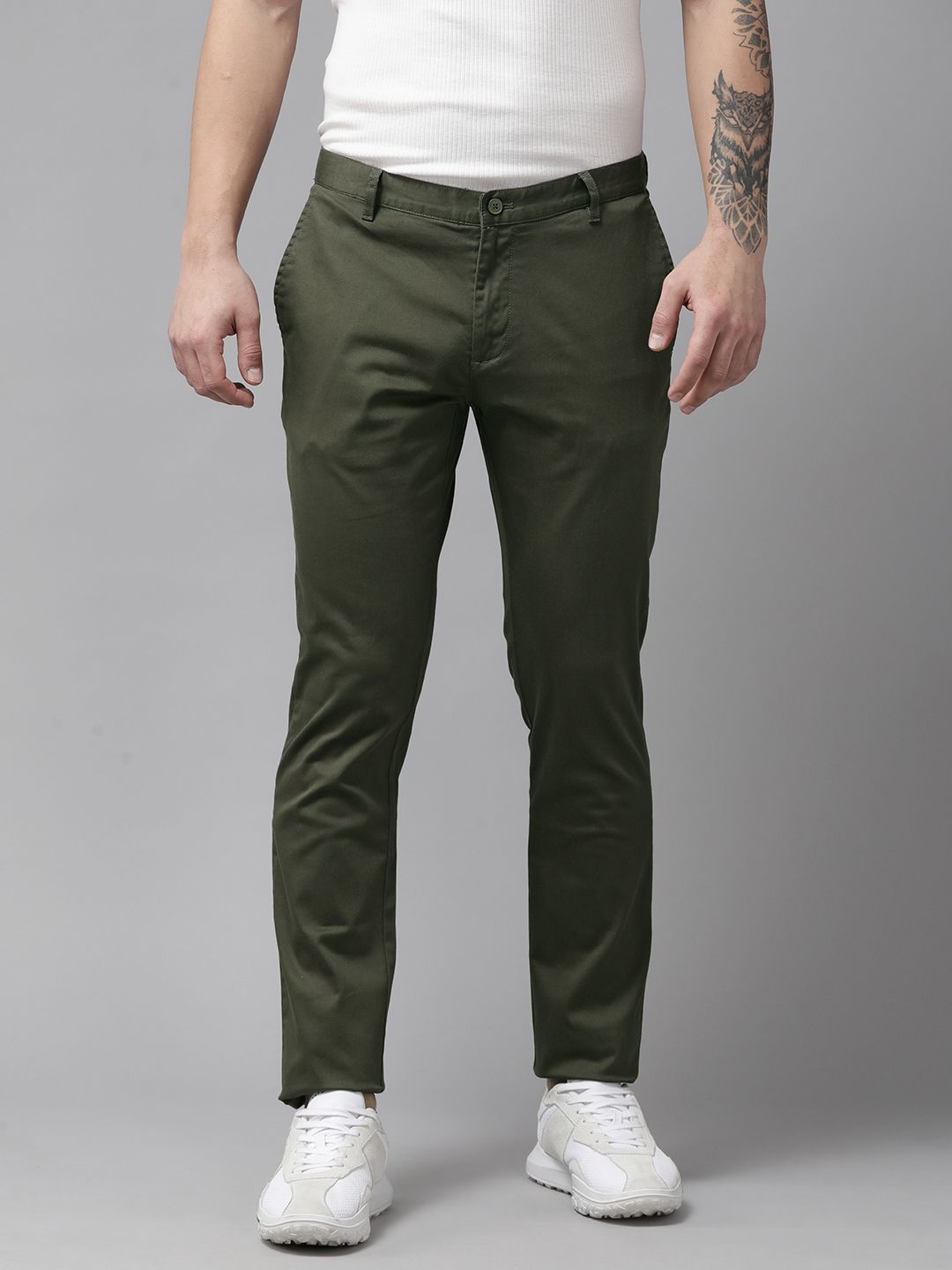 Blackberrys Men Slim Fit Low-Rise Chinos-image-38