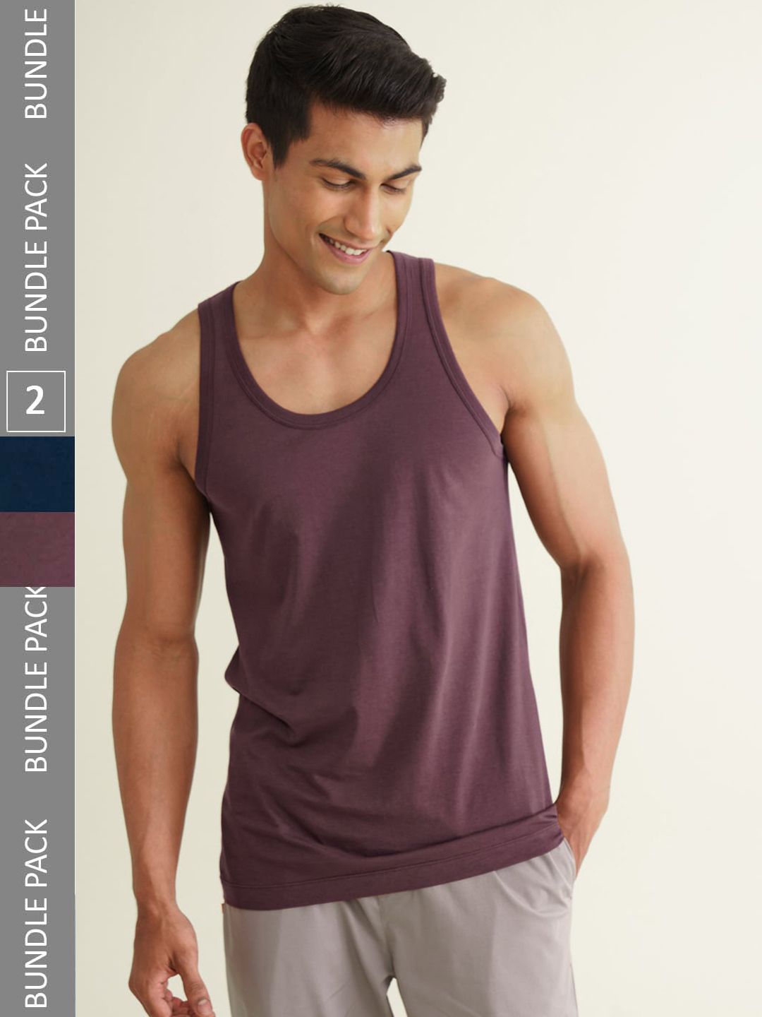 DAMENSCH Pack of 2 Anti-Microbial Basic Innerwear Vests