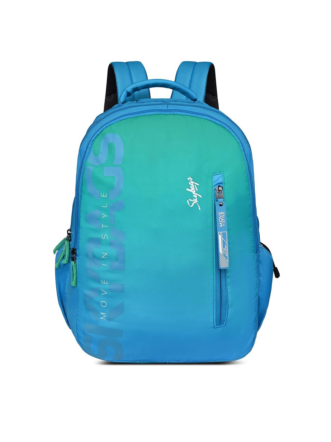 Skybags Blue Unisex Typography Printed Backpack - Price History