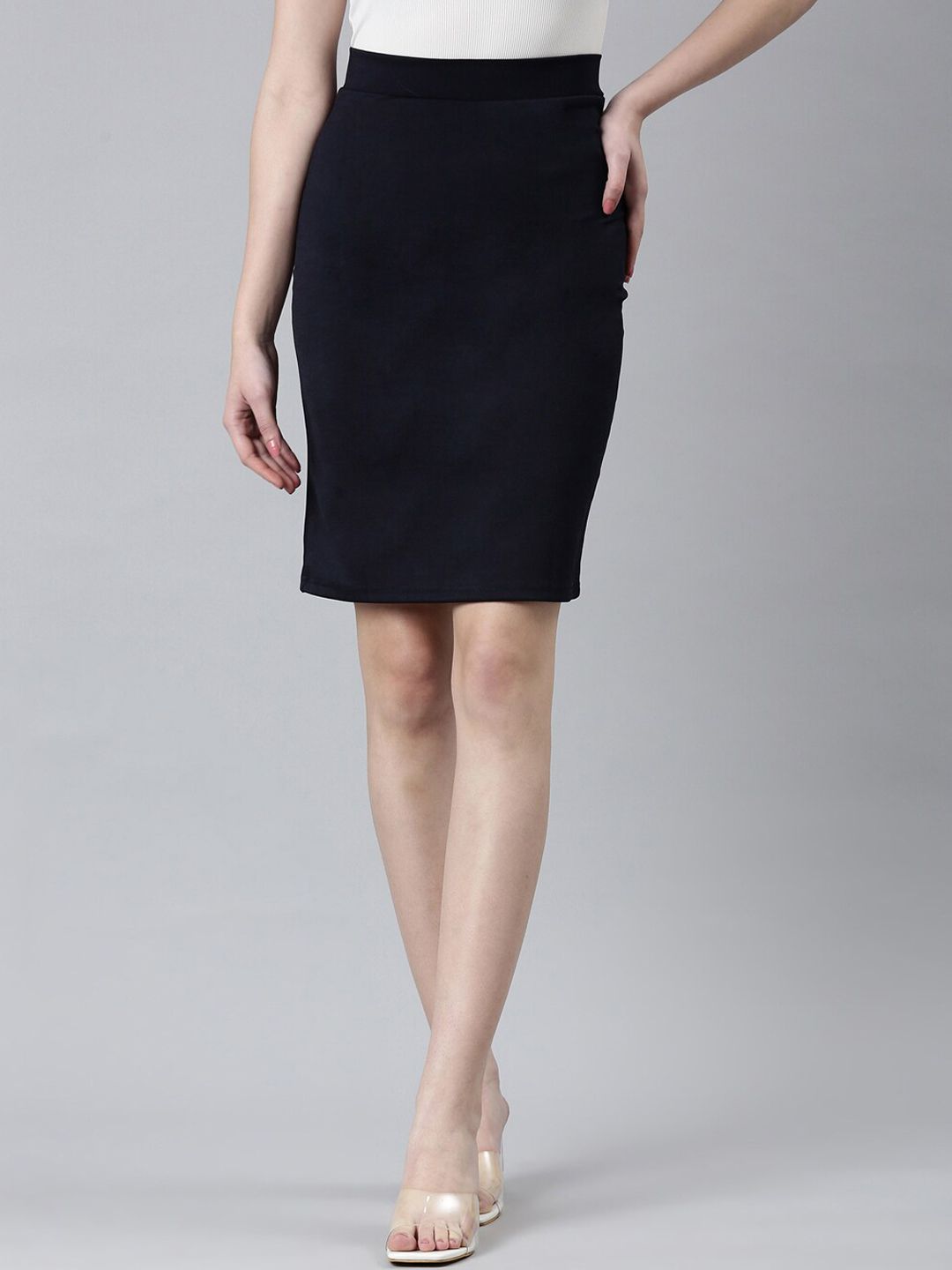 showoffff SHOWOFF Above Knee-Length Pencil Skirt-picture-10