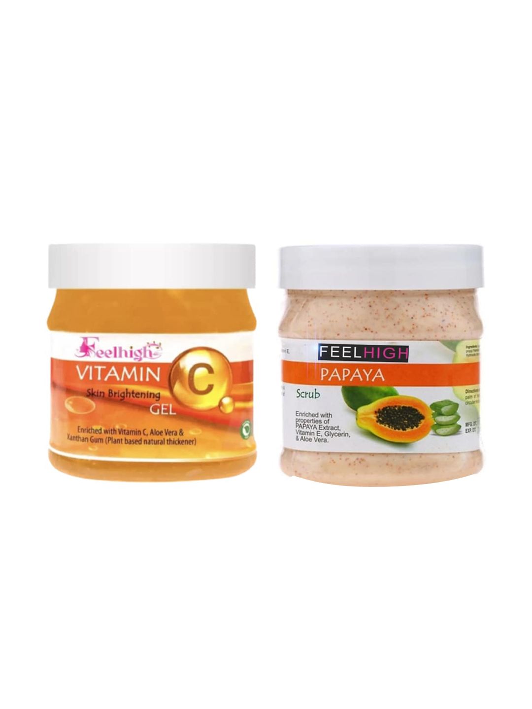 FEELHIGH Papaya Scrub Enriched With Papaya Extract & Vitamin C gel 500ml each-picture-41