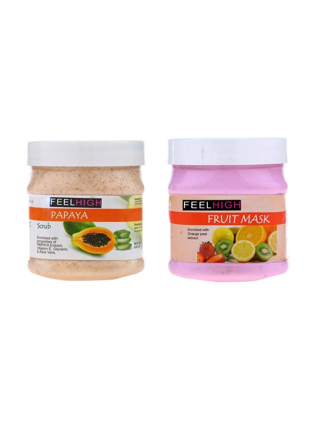 FEELHIGH Face & Body Papaya Scrub & Fruit Mask 500ml each-picture-2