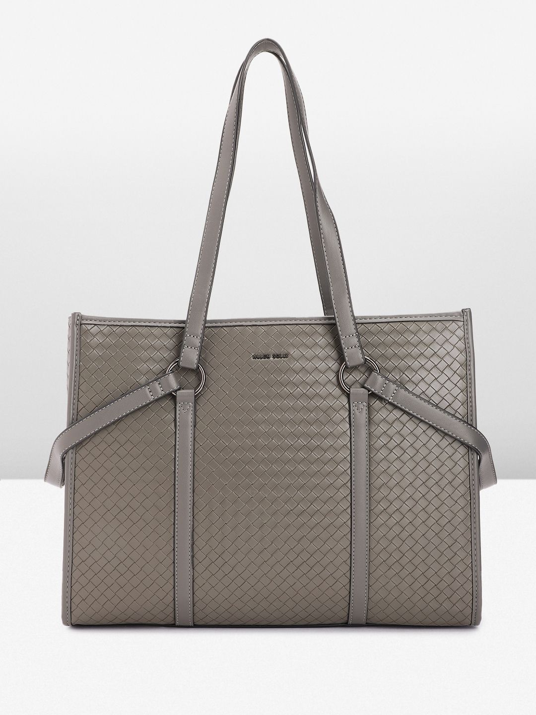 Allen Solly Animal Textured Structured Shoulder Bag with Laptop Sleeve-picture-58