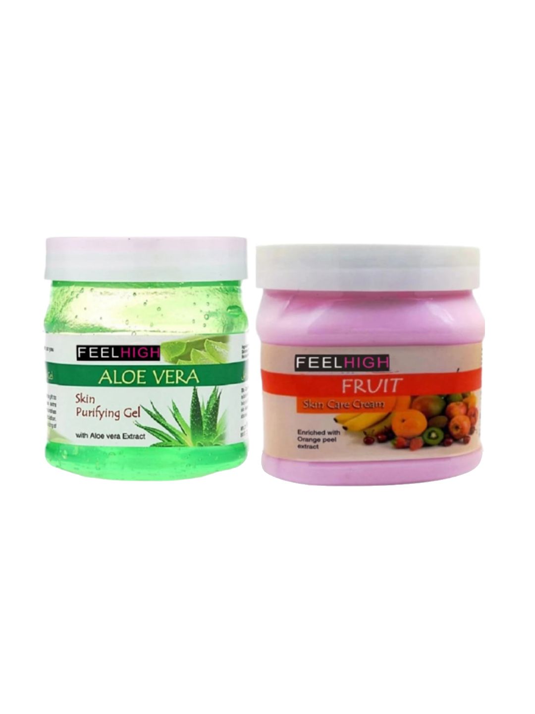 FEELHIGH Unisex Aloe Vera Gel & Fruit Cream 500 ml Each-image-5
