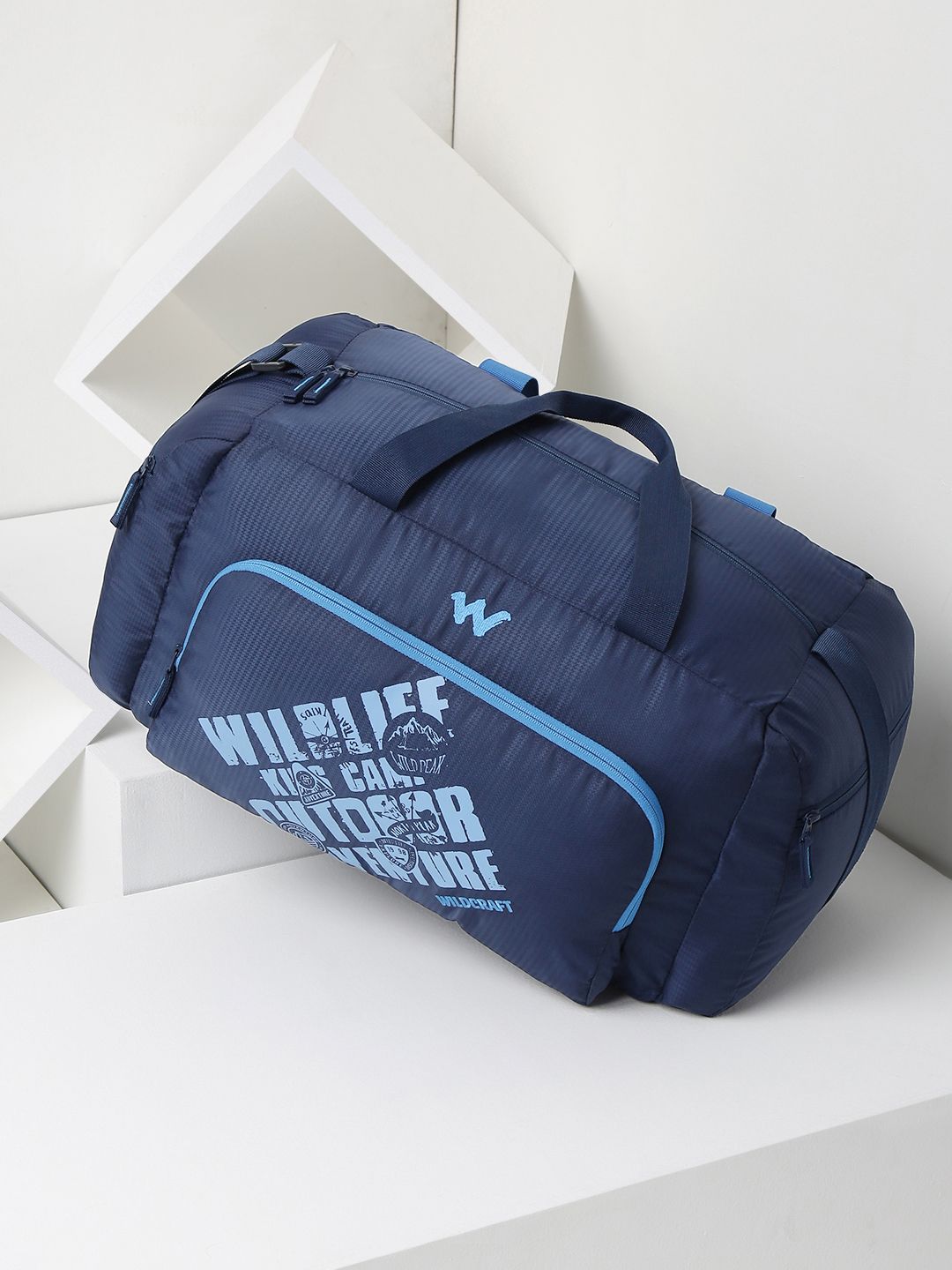 Wildcraft Unisex Brand Logo Print & Textured Foldable Air Duff 2.0 Large Duffel Bag-picture-26