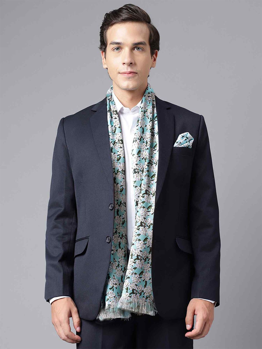 Tossido Men Floral Printed Satin Stole & Pocket Square Set-picture-58