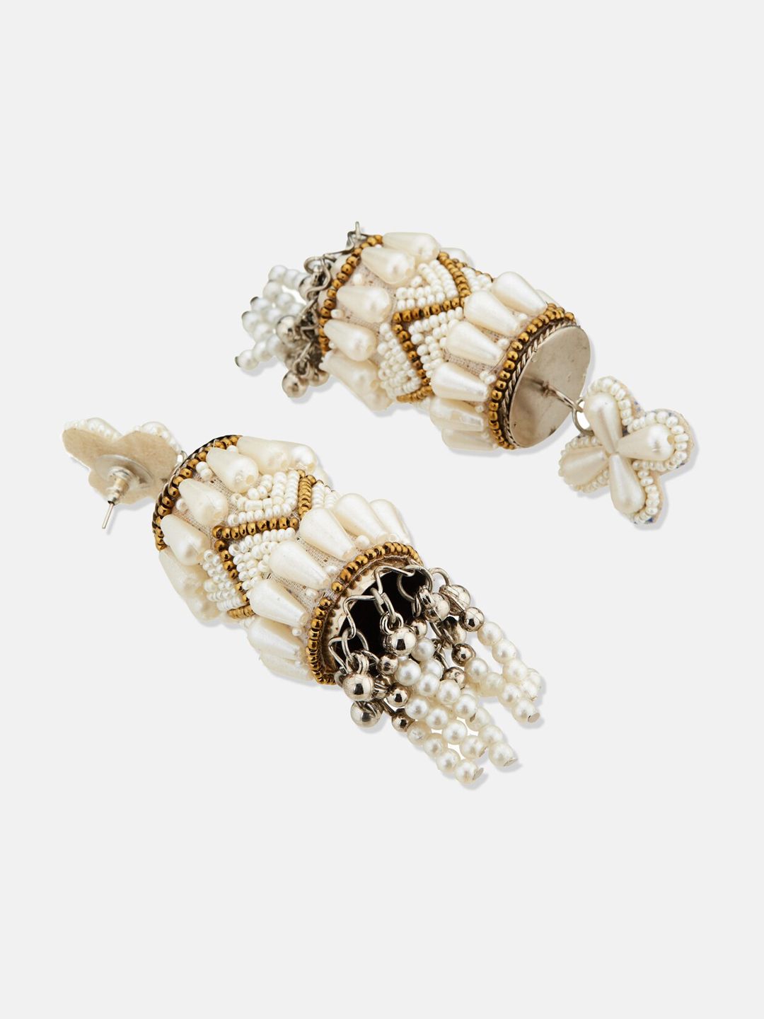 ATIBELLE Gold Plated Contemporary Drop Earrings